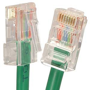 7Ft Cat6 UTP Ethernet Network Non Booted Cable Green