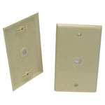 Blank Wall Plate for F Coupler Ivory