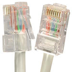 25Ft Cat6 UTP Ethernet Network Non Booted Cable Gray