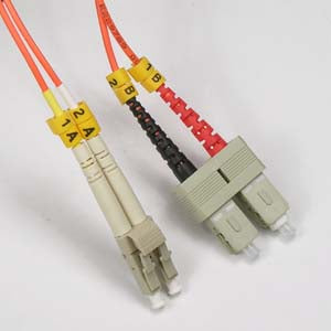 3m LC-SC Duplex Multimode 50/125 Fiber Optic Cable