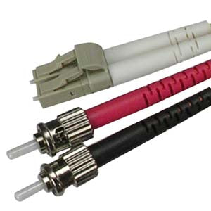 3m LC-ST Duplex Multimode 50/125 Fiber Optic Cable