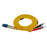 1m LC-ST Duplex Singlemode 9/125 Fiber Optic Cable