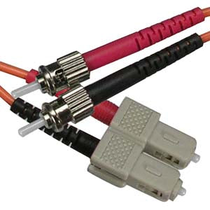1m ST-SC Duplex Multimode 50/125 Fiber Optic Cable