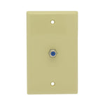 F Coupler Wall Plate Ivory 3GHz Rated