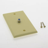 F Coupler Wall Plate Ivory 3GHz Rated