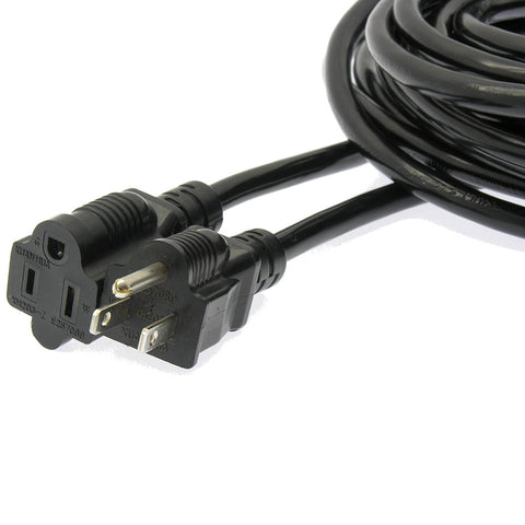 3Ft Power Cord 5-15P to 5-15R Black / SJT 16/3
