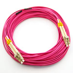 35m LC-LC 40/100G OM4 Erika Violet 50/125 MultiMode Duplex Fiber Patch Cable