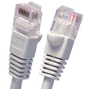 8Ft Cat6 UTP Ethernet Network Booted Cable Gray