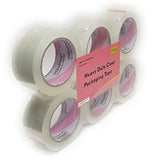 iMBAPrice Sealing Tape - 6 Roll of 110 Yards 6 x 330 Feet Long 2" Wide Clear Shipping Packaging Tape