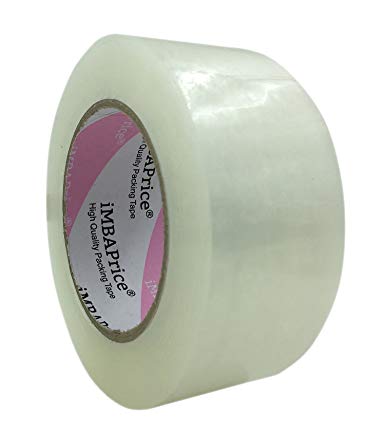 iMBAPrice Sealing Tape - 6 Roll of 110 Yards 6 x 330 Feet Long 2" Wide Clear Shipping Packaging Tape
