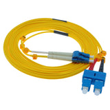 3m LC-SC Duplex Singlemode 9/125 Fiber Optic Cable