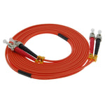 2m ST-ST Duplex Multimode 62.5/125 Fiber Optic Cable