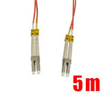iMBAPrice 62.5/125 Multimode Duplex Fiber Optic Jumper Cable (5 Meters, LC-LC)