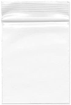 2.5" x 3" 4 Mil Clear Zip Lock Reclosable Bags, Pack of 500