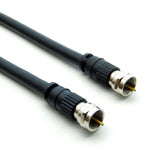 3Ft F-Type Screw-on RG6 Cable Black