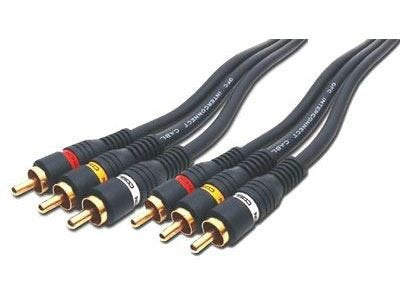 iMBAPrice  2RCA Male to 2RCA Male Home Theater Audio Cable - 6 Feet - 3 RCA - 3 RCA