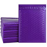 25 (#00) 5" x 10" Purple Poly Bubble Mailers Self Seal Padded Shipping Envelopes - Total 25 Envelopes