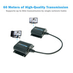60Meter (197Ft) 3D HDMI Extender Single Cat.6 1080p IR Extension