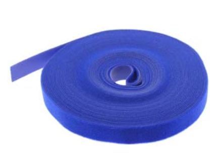 50Ft 0.8" Width Velcro Strap Tape Blue