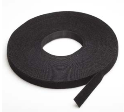 50Ft 0.8" Width Velcro Strap Tape Black