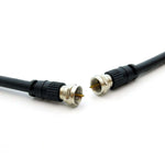 50Ft F-Type Screw-on RG6 Cable Black