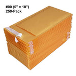 iMBAPrice 250 #00 5x10 KRAFT BUBBLE MAILERS PADDED ENVELOPES 5"x10' - Total 250 Envelopes
