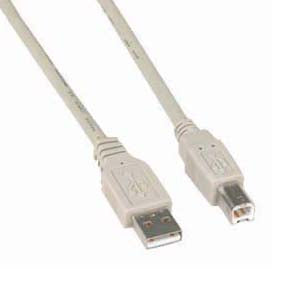 3Ft A-Male to B-Male USB2.0 Cable Ivory