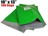 iMBAPrice 100 - New 10x13 (Green) Color Poly Mailers Envelopes Bags (Total 100 Bags)