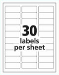 iMBAPrice - 100 Sheets 30 up, Easy Peel Address Labels Size 2-5/8" x 1" (2.625 x 1) for Ink Jet/Laser Printer. (Made in USA) Total 3000 Labels