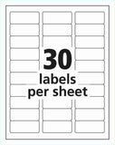 iMBAPrice - 100 Sheets 30 up, Easy Peel Address Labels Size 2-5/8" x 1" (2.625 x 1) for Ink Jet/Laser Printer. (Made in USA) Total 3000 Labels