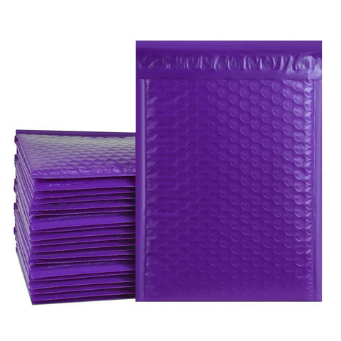 iMBAPrice #6 12 x 19.5" PURPLE POLY BUBBLE MAILERS PADDED ENVELOPES, (100 ct)