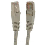 7Ft Cat5E Shielded (FTP) Ethernet Network Booted Cable Gray
