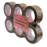 iMBAPrice Brown Sealing Tape - 1 Box of Premium (6 Roll of 110 Yards) 6 x 330 Feet Long 2" Wide Tan/Brown Color Shipping Packaging Tape
