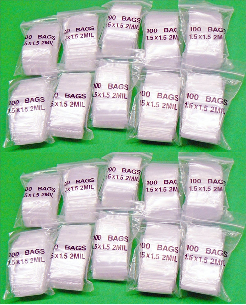 iMBAPrice® Clear Reclosable ZipLock Ploy Bags(1.5 x 1.5 Inch