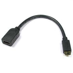 8" HDMI-Female/Mini-HDMI Male Cable