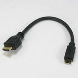 8" HDMI-Male to Mini HDMI-Male Cable