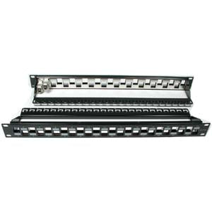 Cat.6A 24-Port Snap-in Shielded Blank Patch Panel