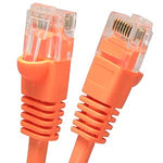 9Ft Cat5E UTP Ethernet Network Booted Cable Orange