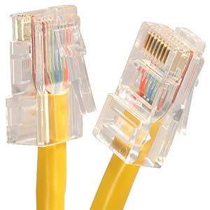 50Ft Cat5E UTP Ethernet Network Non Booted Cable Yellow