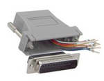 DB25 Female to RJ11 (4 wire) Modular Adapter Gray
