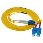 50m LC-SC Duplex Singlemode 9/125 Fiber Optic Cable