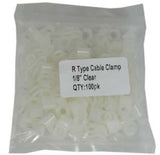 R-Type Cable Clamp 1/8" Clear 100pk