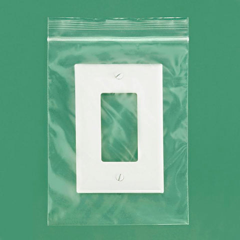 5 x 7 inches, 2Mil Clear Reclosable Zip Lock Bags, case of 1,000