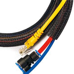 Self Closing Cable Sock Black 1/2"(12.7mm) x 50Ft(15.24m)