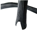 Self Closing Cable Sock Black 2" (50.8mm) x 50Ft(15.24m)