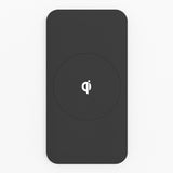 Wireless Qi Cellphone Charger Black Ruber Oil Coated