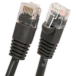 4Ft Cat5E UTP Ethernet Network Booted Cable Black