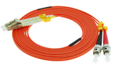 1m ST-LC Duplex Multimode 62.5/125 Fiber Optic Cable
