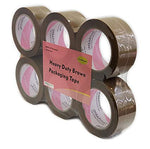 iMBAPrice 3-inches Shipping Packaging Tape - 1 Box of Light Series (72 Roll of 110 Yards) 72 x 330 Feet Long 3" Wide Heavy Duty Brown Moving Packing Tape