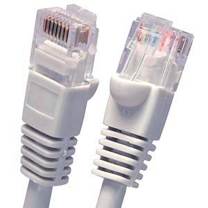 5Ft Cat5E UTP Ethernet Network Booted Cable Gray